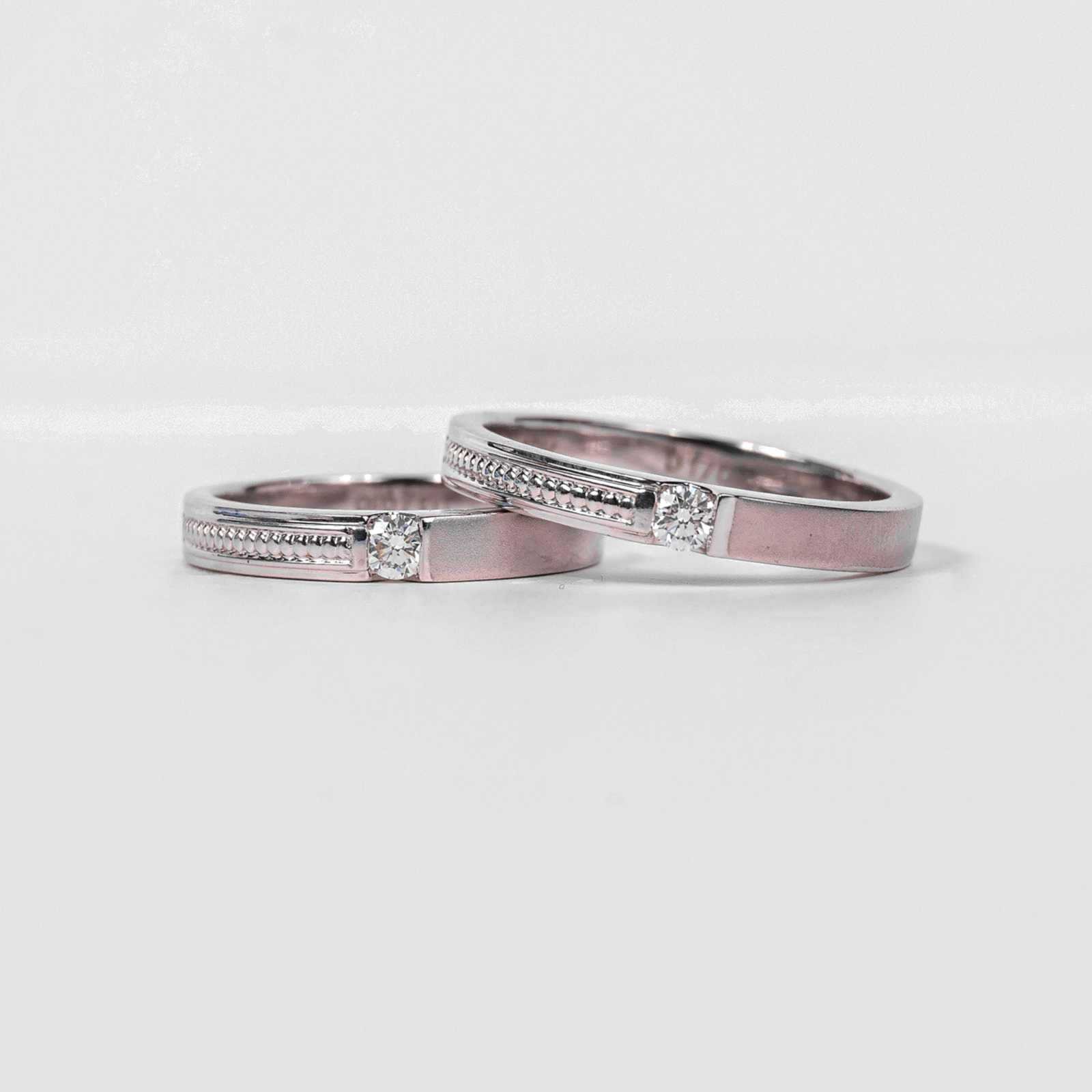 Halley Couple Ring - RS010 Cincin nikah berlian eropa model Hally Couple Ring