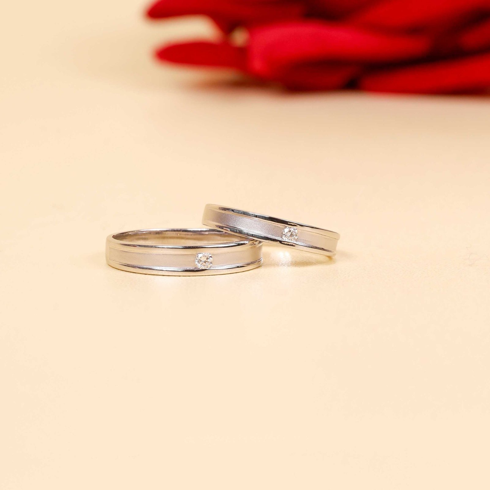 Titania Couple Ring A - SS010 Cincin kawin berlian eropa model Titania Couple Ring