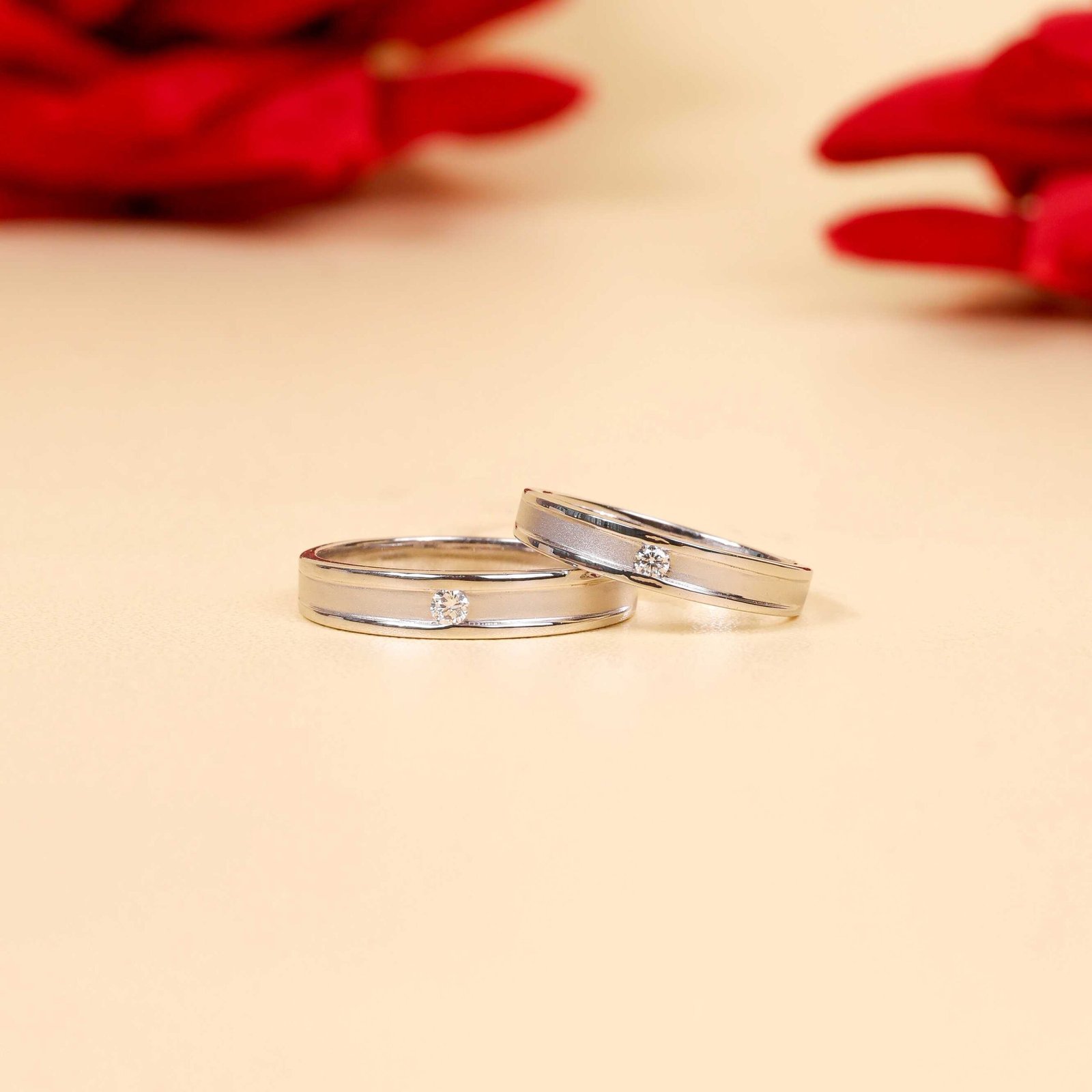 Titania Couple Ring - SS010 Cincin kawin berlian eropa model Titania Couple Ring