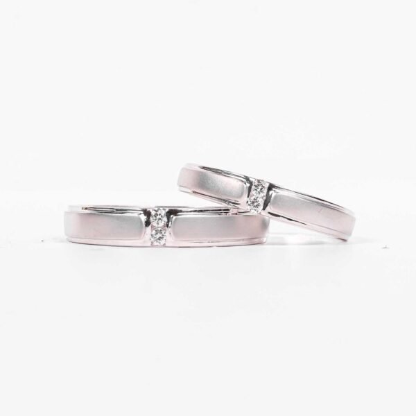 Cincin kawin berlian eropa model Lyra Couple Ring