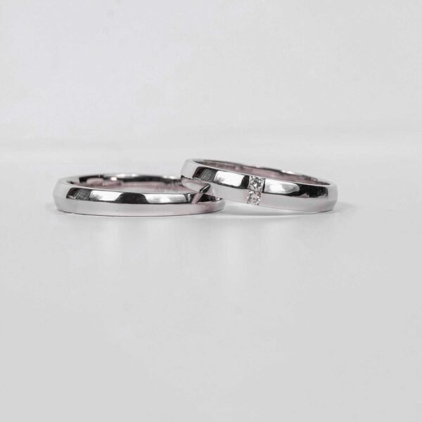 Cincin kawin berlian eropa model Orion Couple Ring