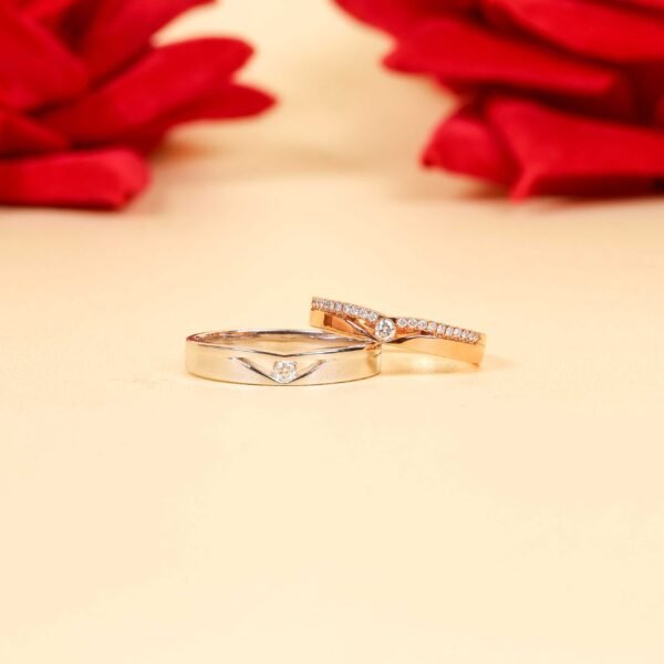 Cincin kawin berlian model Virgo Couple Ring