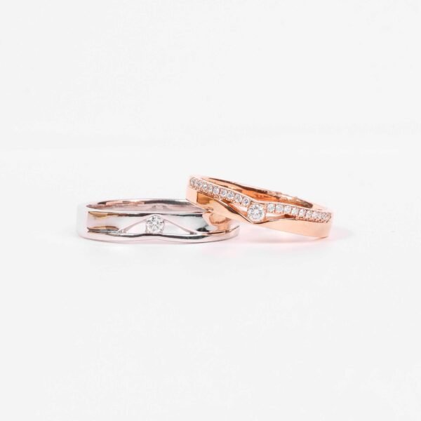 Cincin kawin berlian model Virgo Couple Ring