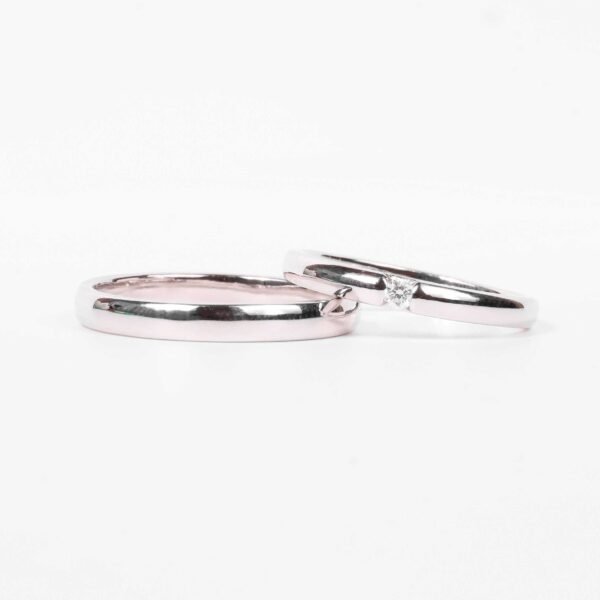 Cincin kawin berlian eropa model Maira Couple Ring