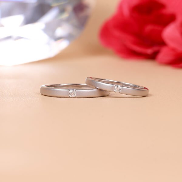 Cincin kawin berlian eropa model Alexa couple ring