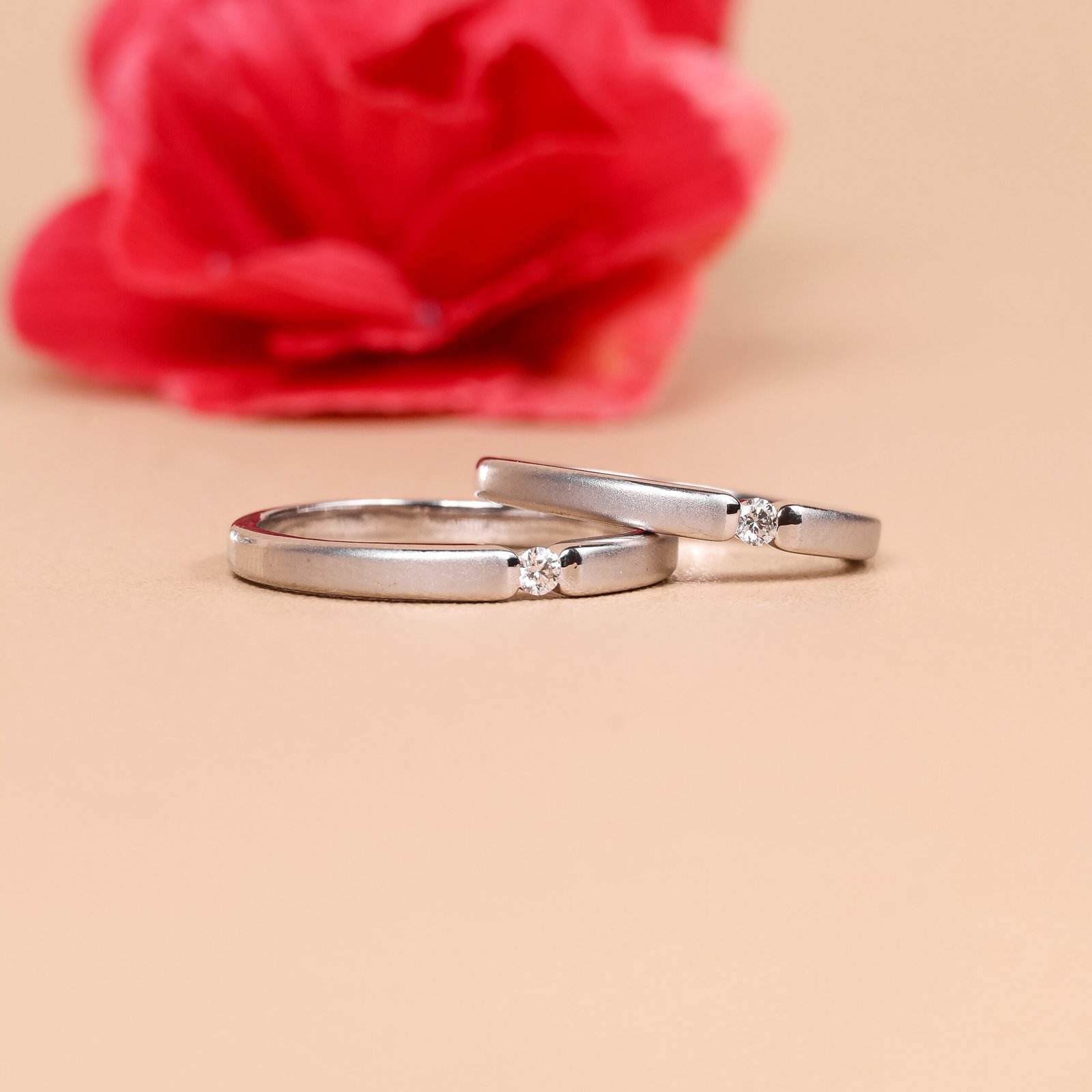 SS022 Cincin kawin berlian eropa model Hera couple ring