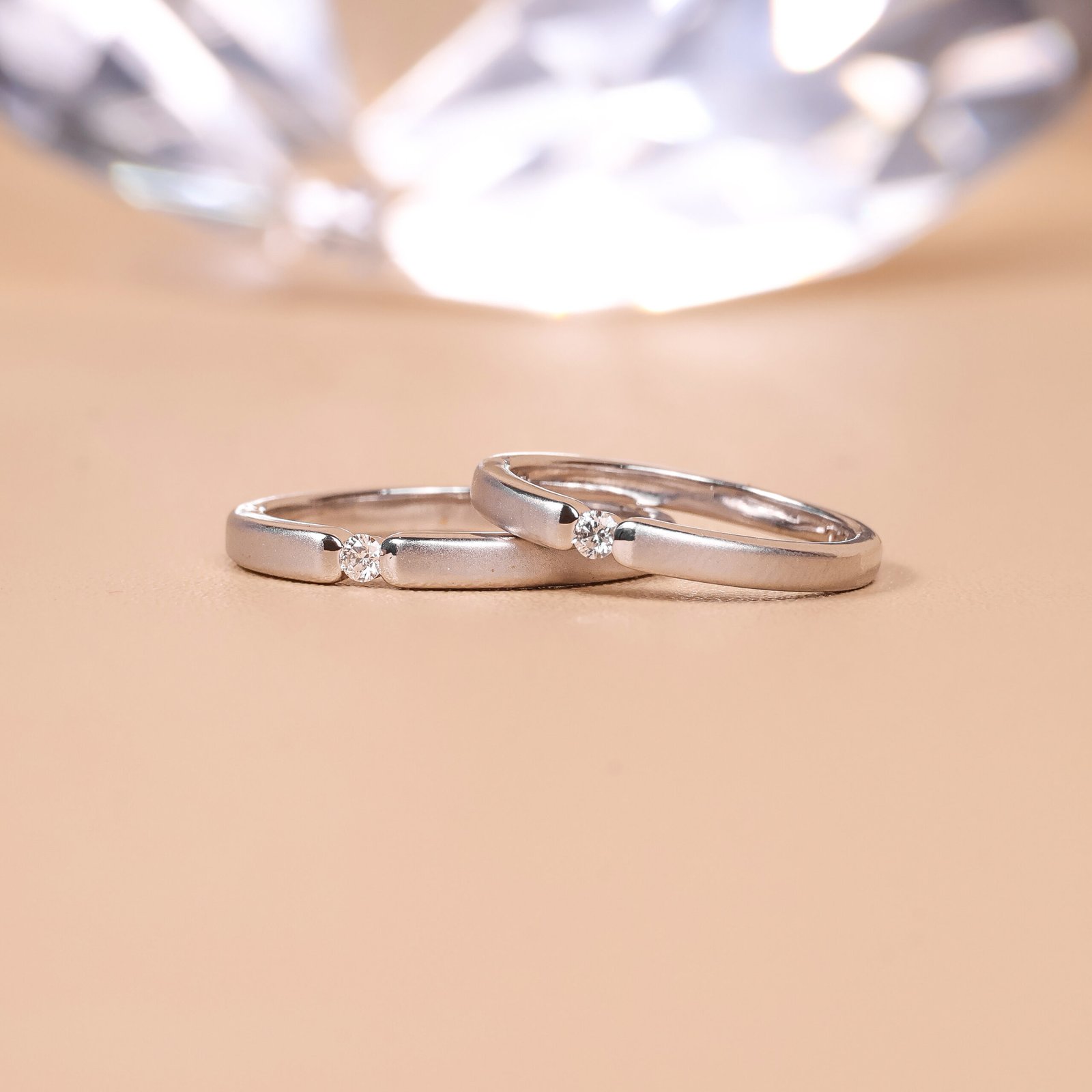 SS022 Cincin kawin berlian eropa model Hera couple ring