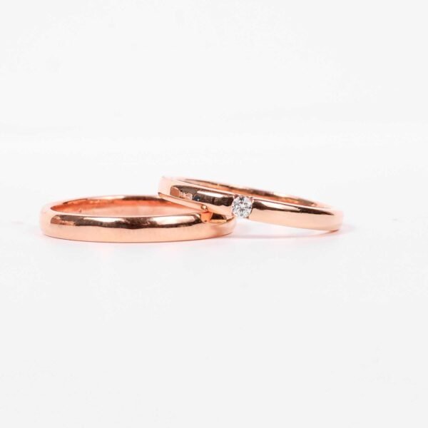 Cincin nikah berlian eropa model Sparta couple ring