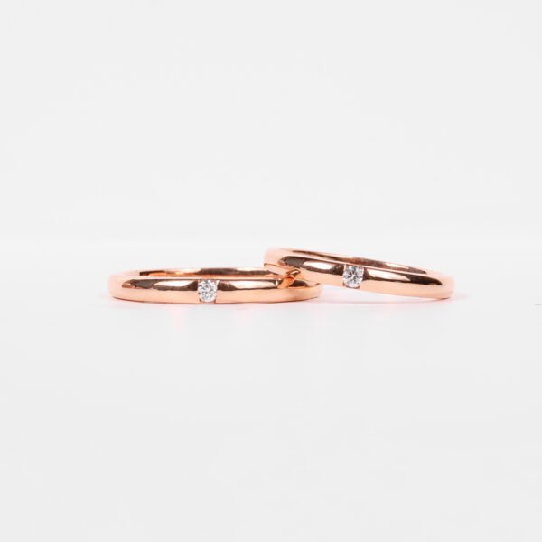 Cincin kawin berlian eropa model Altena Couple Ring