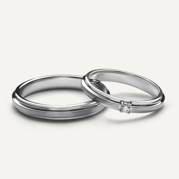 Cincin kawin Berlian Sigma Series Paladium