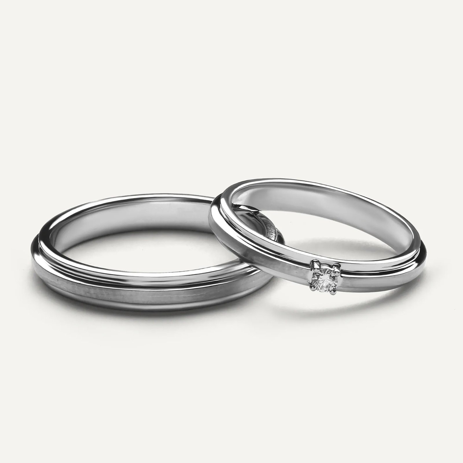 Sigma Series Paladium Cincin kawin Berlian Sigma Series Paladium